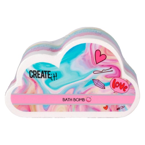 Bomba de baie Create It!, Forma de Norisor, in culori Curcubeu