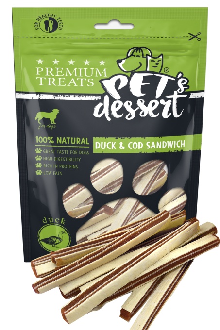 Pet s Desert Dog DuckCod Sandwich 80G LSD-14