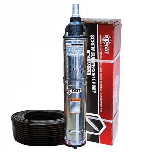 Pompa submersibila DDT 1100W, QGD120 Inox, 120 m, 3 m³/h, 20 m cablu