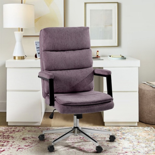 Scaun de birou US134 Aria, violet, 65.5x71.5x106-116 cm