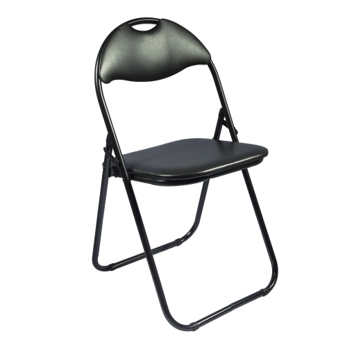 Scaun pliant Cordoba, negru, 38.5x43x79 cm
