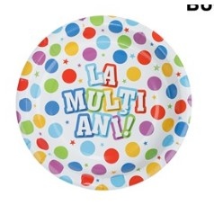 Set 10 farfurii de Unica Folosinta, 17 cm