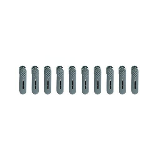 Set 20 de Cleme pentru Haine, Flippy, de Prindere pentru Pantaloni, Atasabile la Umerase, 1.6x2.3x6.35 cm, Verde