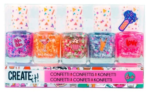 Set de 5 oje pentru fetite Confetti 8 ml Create It!
