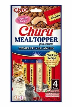 Churu Meal Topper Recompensa Cremoasa Reteta Pui 4 buc
