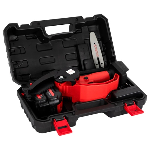 Drujba 2 baterii 48 V , lama+lant 4’’ ,trusa transport, CRAFT-TEC , ROSIE MX566