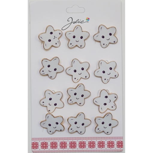 Set 12 Brose Martisor pentru Copii Stea care Zambeste