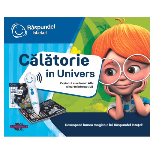 Set Raspundel Istetel - Calatorie in Univers - Carte si Creion interactiv, +5 ani