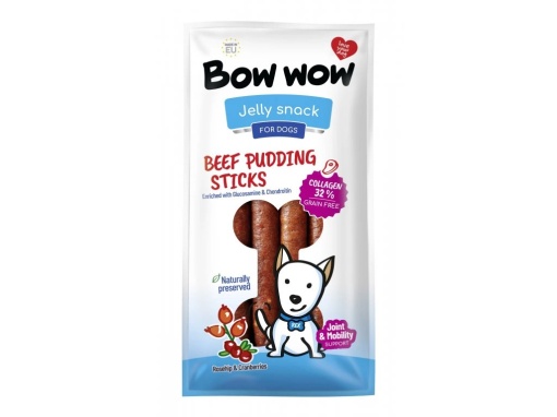 Bow Wow Recompense pentru Caini Salam cu Vita , Colagen, Macese Merisoare 6Buc Folie