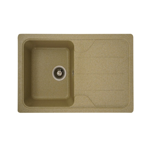ChiuvetAƒ din compozit de granit pentru bucAƒtAƒrie ELEFANT PREMIUM 7850 VERONA Bej 775 x 495 mm