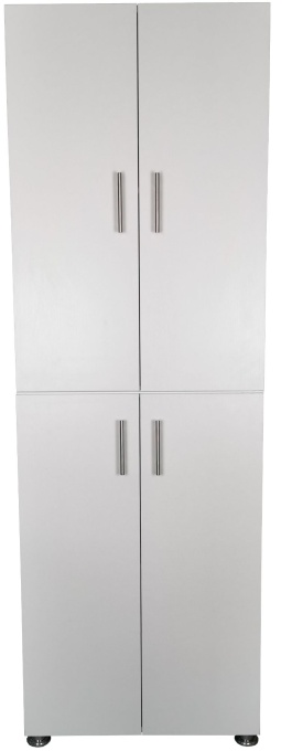 Dulap sau pantofar Leon, alb, 70x34x210 cm
