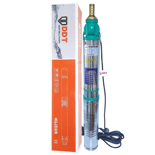 Pompa submersibila de adancime 8 turbine DDT 4QJD2-8, 1100 W, 120 m inaltime, 5 mc/h, 1"
