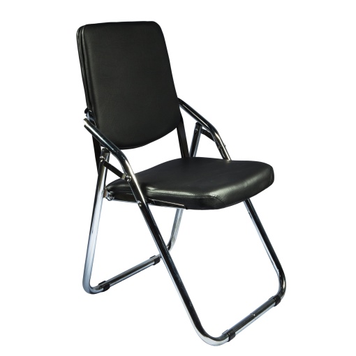 Scaun pliant Almeria, negru, 42x42x85 cm