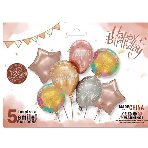 Set baloane folie pentru aniversare zi de nastere, model 2