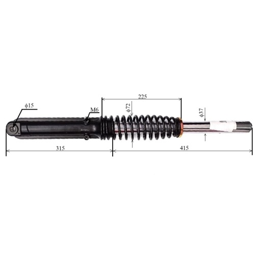 Amortizor fata stanga pentru triciclu electric Guliver - XYA24/02/29T