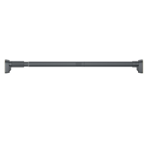 Bara Telescopica Multifunctionala, Flippy, din Otel Inoxidabil si ABS, Utilizare Universala, Extensie 220 - 240 cm, Fara Perforare Perete, Gri
