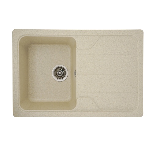 ChiuvetAƒ din compozit de granit pentru bucAƒtAƒrie ELEFANT PREMIUM 7850 VERONA Nisip 775 x 495 mm