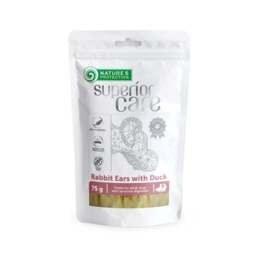 Natures Protection SC Snacks Rabbit Ears with Duck