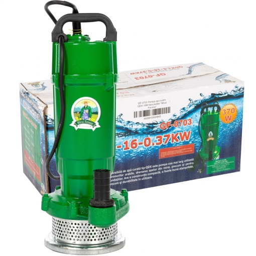 Pompa de apa submersibila QDX-16M fara plutitor, 370 W, 1 mc/h, GF-0703