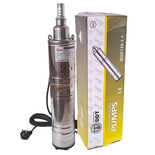 Pompa submersibila VAA QGD 120-1.1, 3000 l/h, cap inox