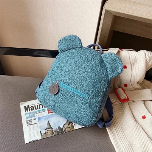 Rucsac de plus cu urechi - Teddy Bear Turcoaz