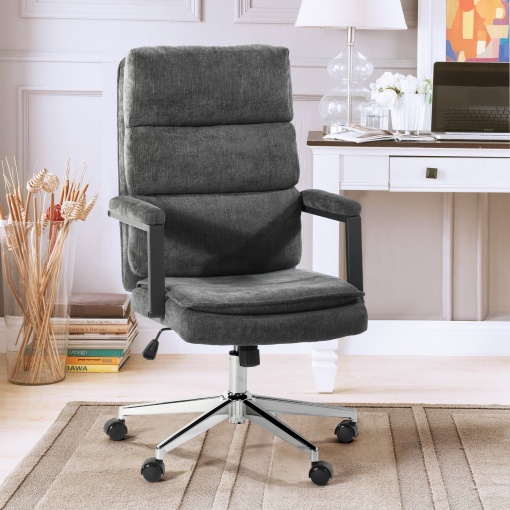 Scaun de birou US134 Aria, antracit, 65.5x71.5x106-116 cm