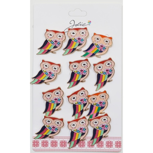 Set 12 Brose Martisor Primavara Pasare Colorata