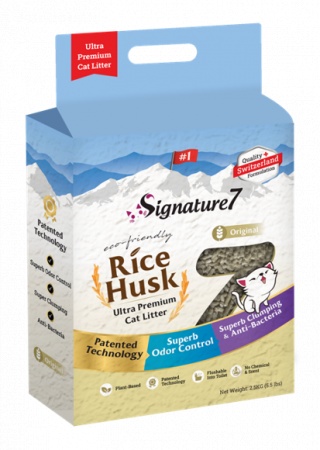 Signature7 Asternut Igienic Original Rice Husk 7 L