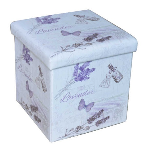 Taburet Design Lavanda, multicolor, 38x38x37.5 cm