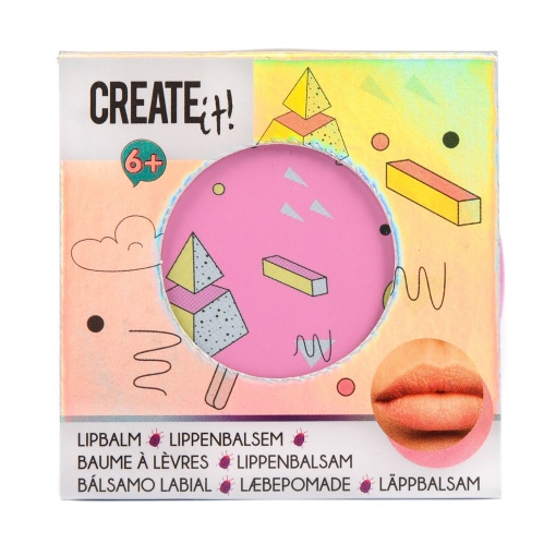 Balsam de buze Poptastic pentru fetite Create It! Roz deschis