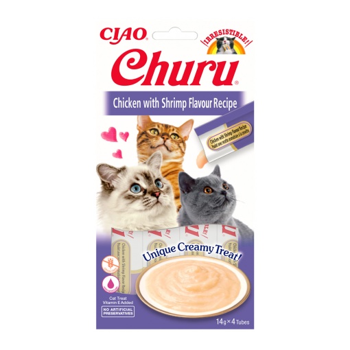Churu Recompensa Cremoasa cu Pui si Creveti