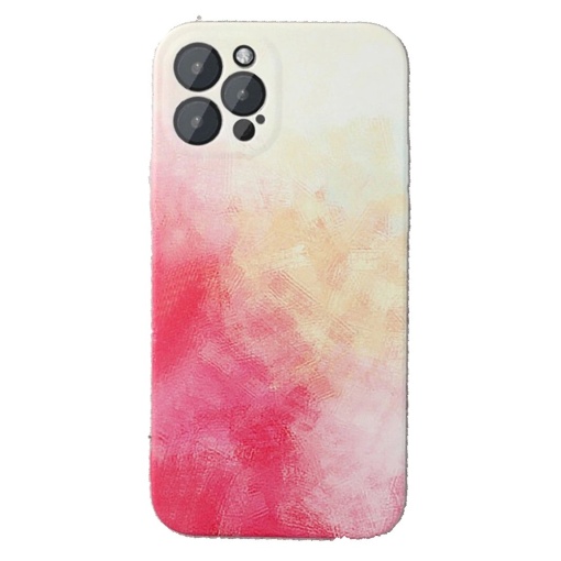 Husa protectie Flippy compatibila cu Apple iPhone XR Tpu Ombre, Roz/Galben