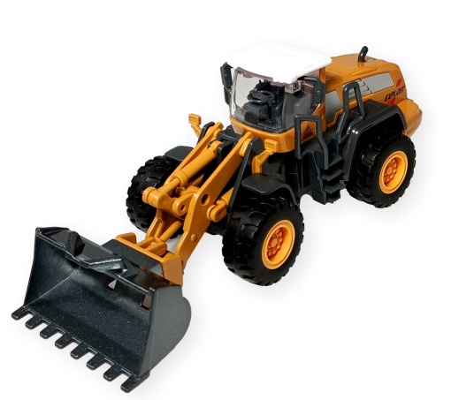Jucarie Vehicul utilitar metalic - Utilaj de constructie Buldoexcavator