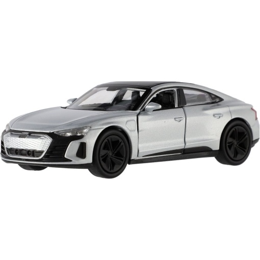 Macheta metalica Welly 1:34 Audi RS E-tron GT, Light Grey, 12 cm