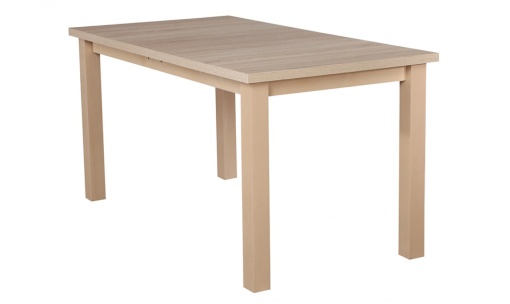 Masa extensibila living/bucatarie Maxine 10, sonoma/stejar alb, 70x120/160 cm, UnicSpot