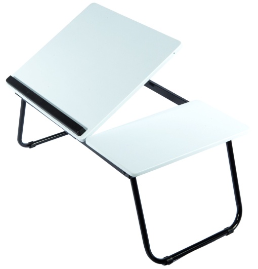 Masa laptop Thomas, alb, 55x32x23 cm