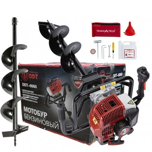 Motoburghiu/foreza pamant DDT 6 Cp, 8000 Rpm cu burghiu pamant 150 x 800 mm