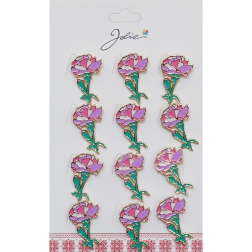 Set 12 Brose Martisor Garoafa Roz