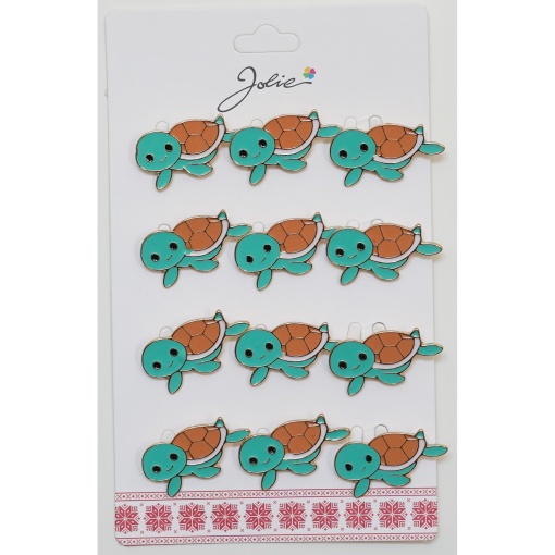 Set 12 Brose Martisor pentru Copii Broasca Testoasa