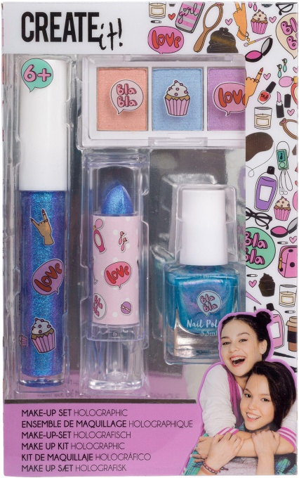 Set de machiaj holografic pentru fetite Create It!