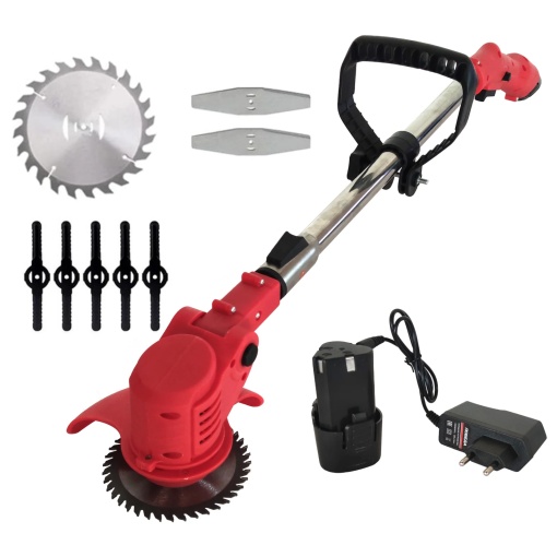Trimmer (motocoasa electrica ) DDT, 1 baterie 12V , rosu