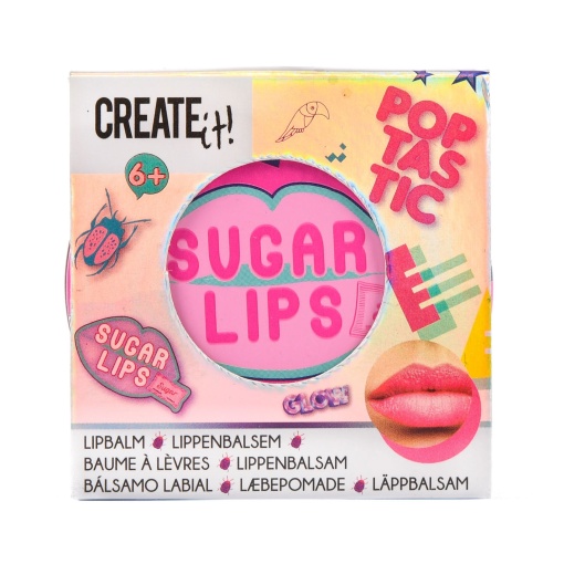 Balsam de buze Poptastic pentru fetite Create It! Roz inchis