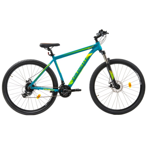 Bicicleta MTB Colinelli COL25, Marimea L, 29 inch, Verde, Schimbator Shimano ST-EF500 EZ-FIRE PLUS, 24 Viteze, Cadru Aluminiu, Frane pe Disc