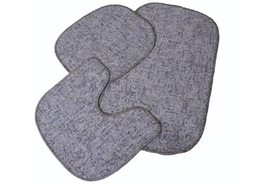Covor baie Doris set 3 buc, multicolor, 79x48 cm