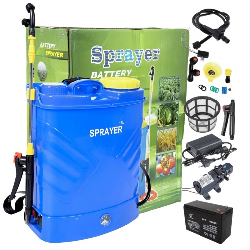 Pompa de stropit cu acumulator Sprayer 16 L, 12 V, 6 bari, Complet accesorizata