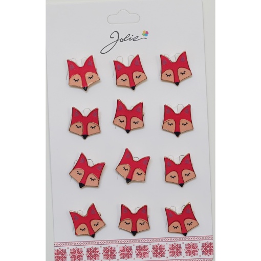 Set 12 Brose Martisor pentru Copii Vulpe