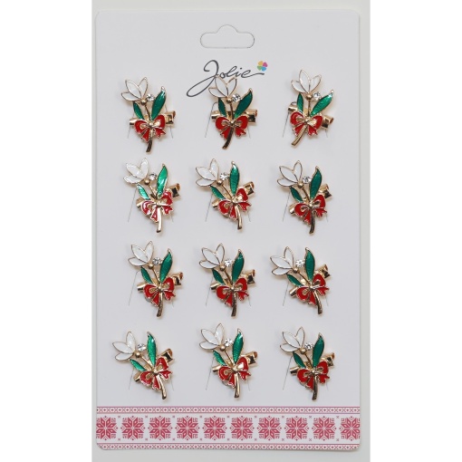 Set 12 Brose Martisor Primavara Floare cu Fundita