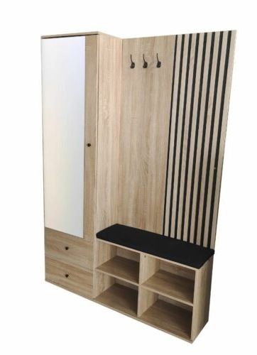 Set mobilier hol cu oglinda, Bahama, 128.5x30x190 cm, UnicSpot