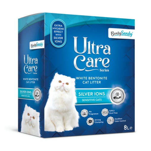 Asternut Igienic Ultra Care Ioni de Argint pentru Pisici Sensibile