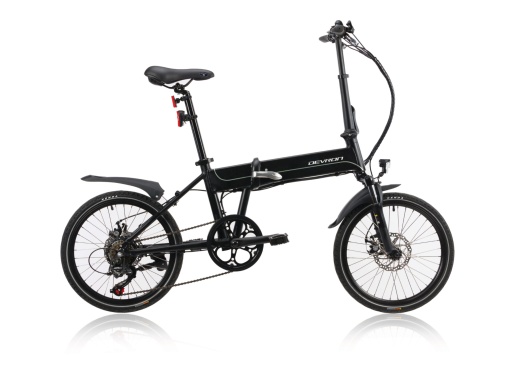 Bicicleta Electrica Pliabila Devron 20201 - 20 inch, S, Negru